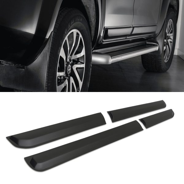 Nissan Navara D23 NP300 14-20 Matte Black Body Cladding Door Kit