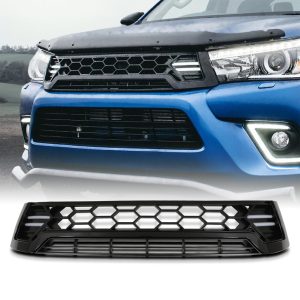 Toyota Hilux Revo 15-20 Black Grille With LED Lights