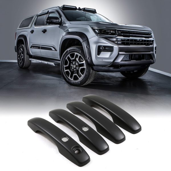 New VW Amarok MK2 2023+ Black Door Handle Protector Covers
