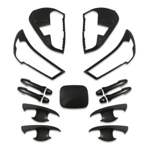Toyota Hilux 2020+ Black Exterior Protective Trim Kit