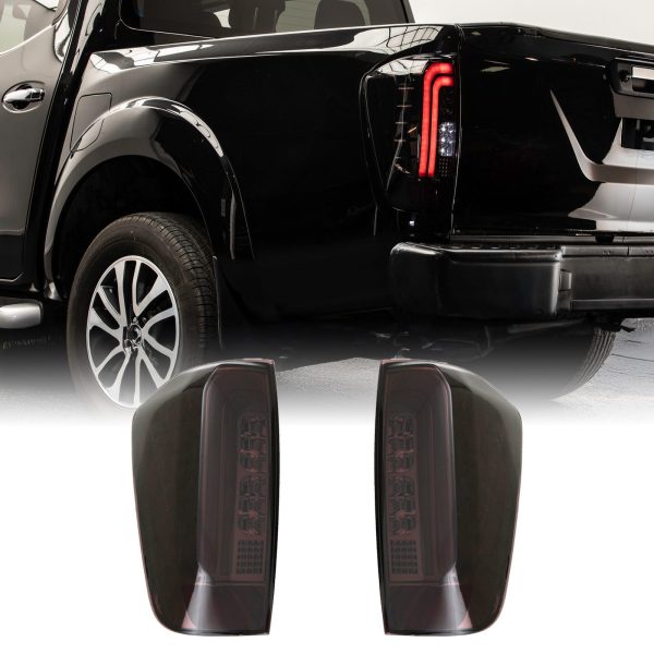 Nissan Navara D23 NP300 15-21 Smoked Rear LED Tinted Tail Lights