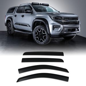 VW Amarok MK2 2023+ 4pc Black Wind Deflector Kit