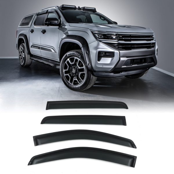 VW Amarok MK2 NF 2023+ Black Wind Deflectors