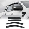 Ford Ranger T6 T7 T8 12-21 Black Wind Deflectors