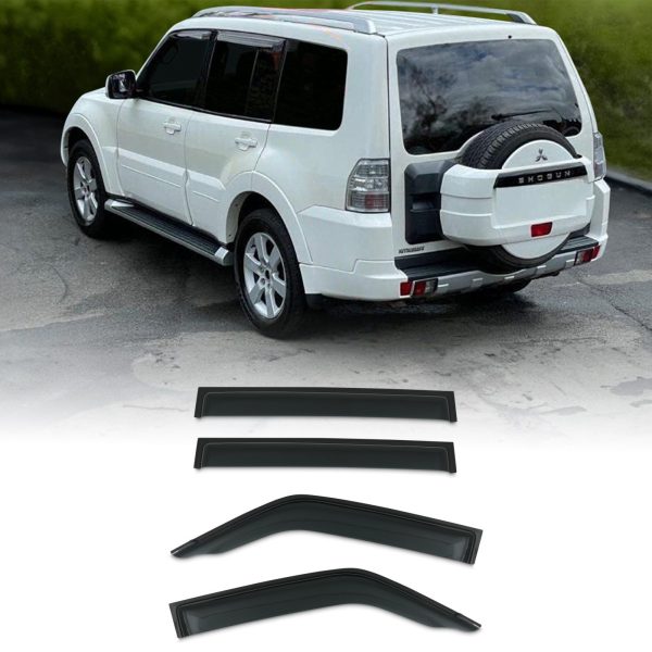 SNWD024-copy.jpg Mitsubishi Pajero Shogun V97 07-15 Black Wind Deflectors