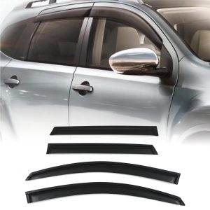 Nissan Qashqai+2 J10 06-13 Black Wind Deflectors
