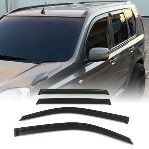Nissan X-Trail T31 07-13 Black Wind Deflectors