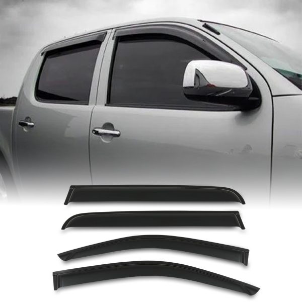SNWD041-copy.jpg Toyota Hilux Vigo 05-11 Black Wind Deflectors