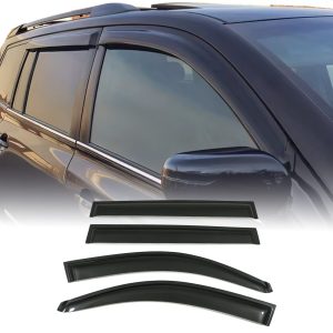 Toyota Highlander XU40 08-13 Black Wind Deflectors