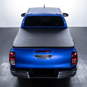 Toyota Hilux MK7 Vigo 05-15 Black Tri-Fold Hard Tonneau Cover