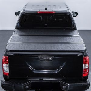 Nissan Navara D40 05-14 Black Tri-Fold Hard Tonneau Cover