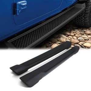 Jeep Wrangler JL 2018+ Black Aluminium Side Steps