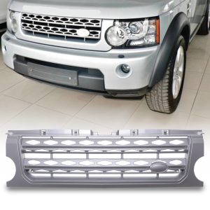 dlgr036-copy.jpg Predator4x4 Silver Discovery 4 Style Grille To Fit Land Rover Discovery 3 L319 04-09