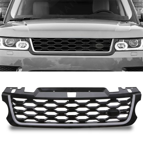 Predator4x4 Black & Silver Facelift Upgrade Front Grille To Fit Range Rover Sport 14-17