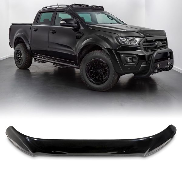 Ford Ranger T7 T8 15-21 Black Bonnet Guard Cover