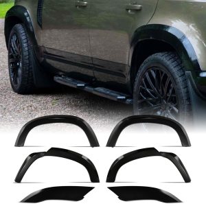 50-50-1.jpg Predator4x4 Gloss Black Wide Wheel Arch Kit To Fit Land Rover Defender 110 L663 2020+