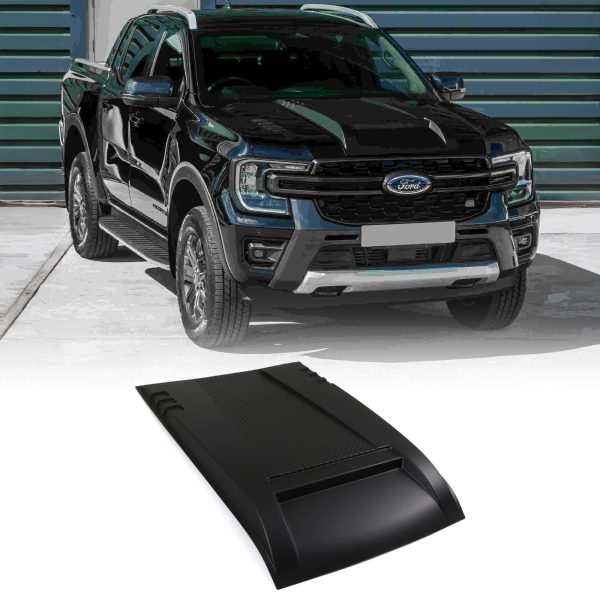 50-50-117.jpg Ford Ranger T9 2023+ Matte Black Bonnet Scoop Cover