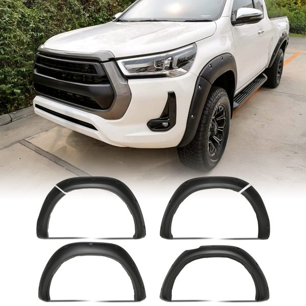 50-50-176.jpg Toyota Hilux 2021+ 70mm Matte Black Wheel Arch Set