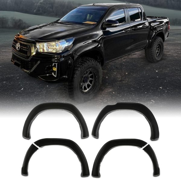 Toyota Hilux Rocco 18-20 Gloss Black TRD Look Wheel Arches