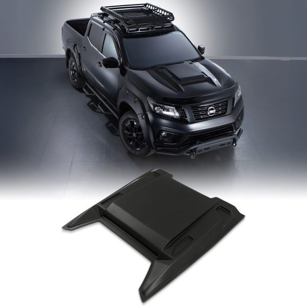Nissan Navara D23 NP300 14-20 Matte Black Bonnet Scoop Vent Cover