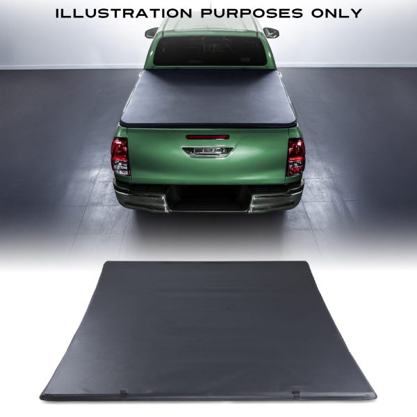 50-50-27-1.jpg Nissan Navara D23 NP300 15-21 Tri-Fold Soft Tonneau Truck Bed Cover