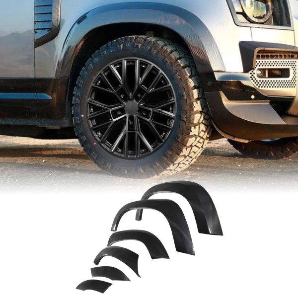 Predator4x4 Carbon Fibre Wide Wheel Arches To Fit Land Rover Defender L663 110 2020+