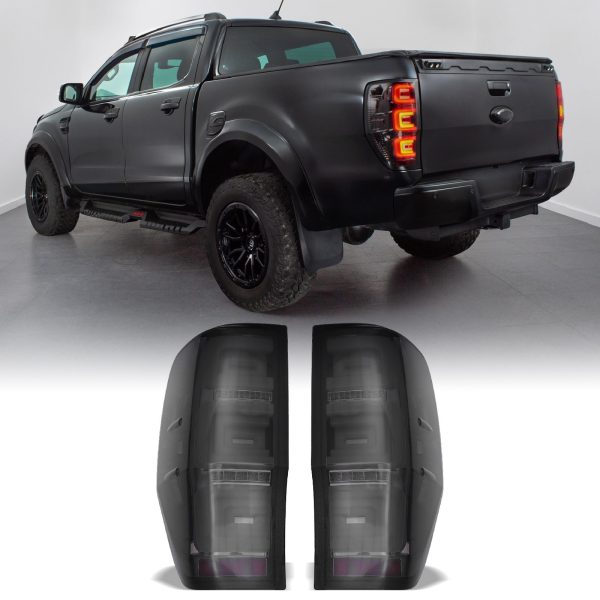 50-50-31.jpg Ford Ranger T6 T7 T8 12-22 Smoked LED Rear Tail Lights