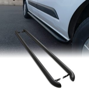 Ford Transit Custom SWB 2013+ Matte Black 2.4 Inch Side Bars