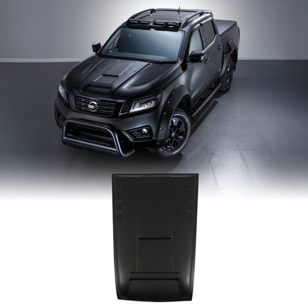 Nissan Navara D23 NP300 14+ Matte Black Bonnet Scoop Cover