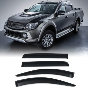50-50-98.jpg Mitsubishi L200 Triton Series 5 Double Cab 15-19 Black Wind Deflectors
