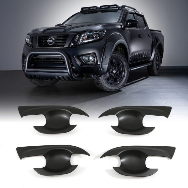 Nissan Navara D23 NP300 2014+ Black Door Handle Inserts