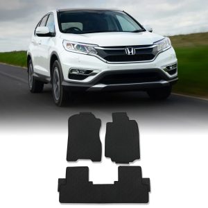 AZFM006-01-copy5050.jpg Honda CR-V MK4 12-16 Black Rubber Floor Mats