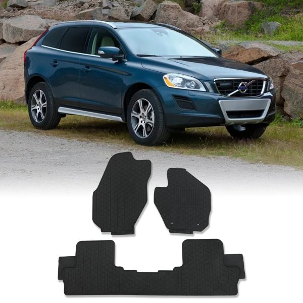 AZFM010-01-copy5050.jpg Volvo XC60 MK1 08-17 Black Rubber Floor Mats