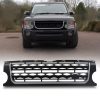 Predator4x4 Black & Silver Discovery 4 Style Grille To Fit Land Rover Discovery 3 04-09