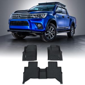 Toyota Hilux Revo 4 Door Automatic 2015+ Rubber Floor Mats