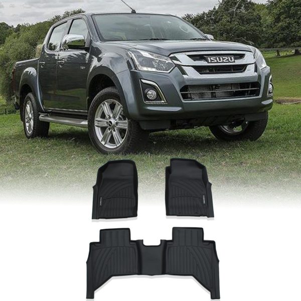 Isuzu D Max MK2 RT 4 Door Automatic 2015-2020 Rubber Floor Mats