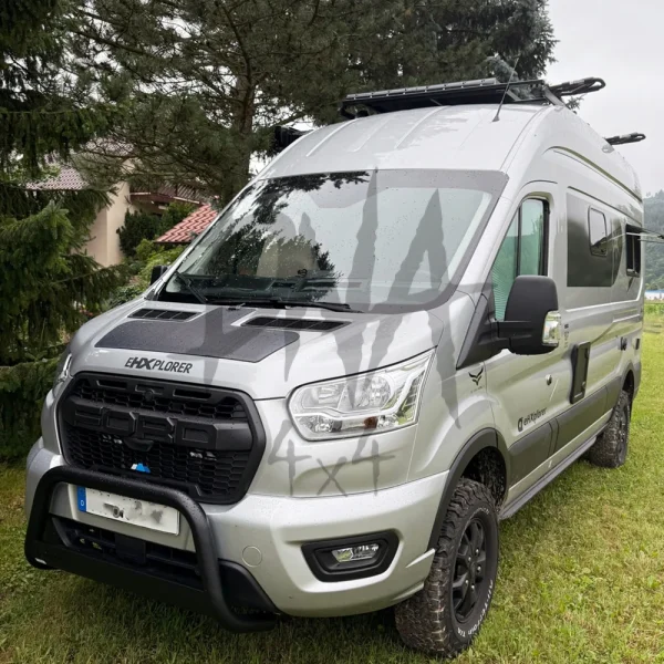 Ford-Transit-Cargo-Lensun-40W-12V-Hood-Flexible-Solar-Panel tansitvansolar