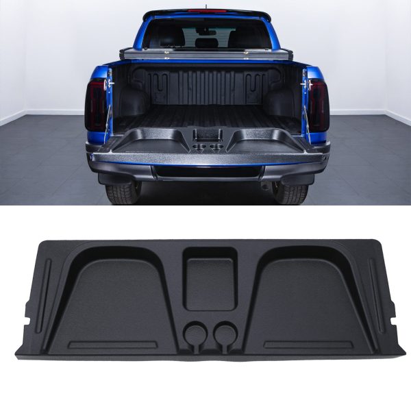 HWTS002-01-50-50.jpg Toyota Hilux Revo MK8 2015+ Black Tailgate Seat With Cup Holders