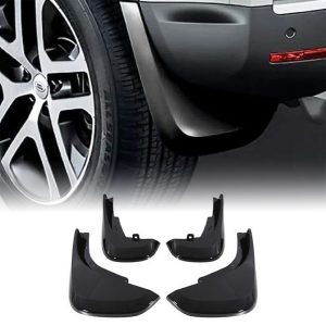 LRM003-fade.jpg Predator4x4 Gloss Black Mud Flaps Kit To Fit Land Rover Defender L663 2020+