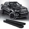 Ford Ranger T8 18-21 Black Aluminium Side Steps