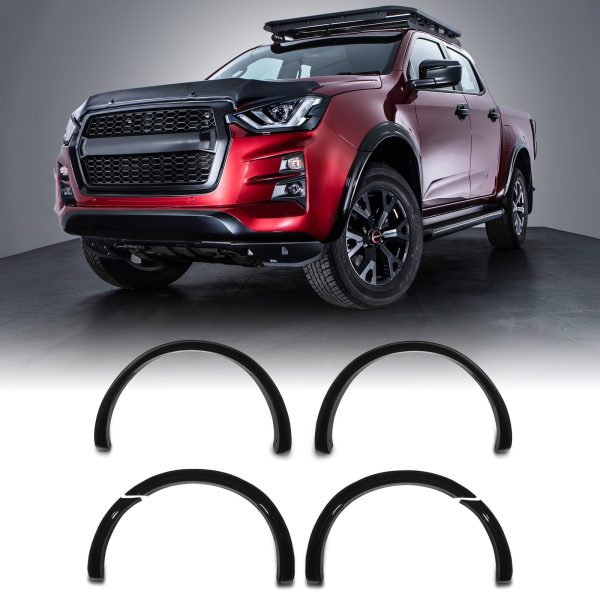 MID-DMAX-GRADIENT-copy.jpg Isuzu D-Max RG 2021+ 45mm OEM Style Gloss Black Wheel Arches