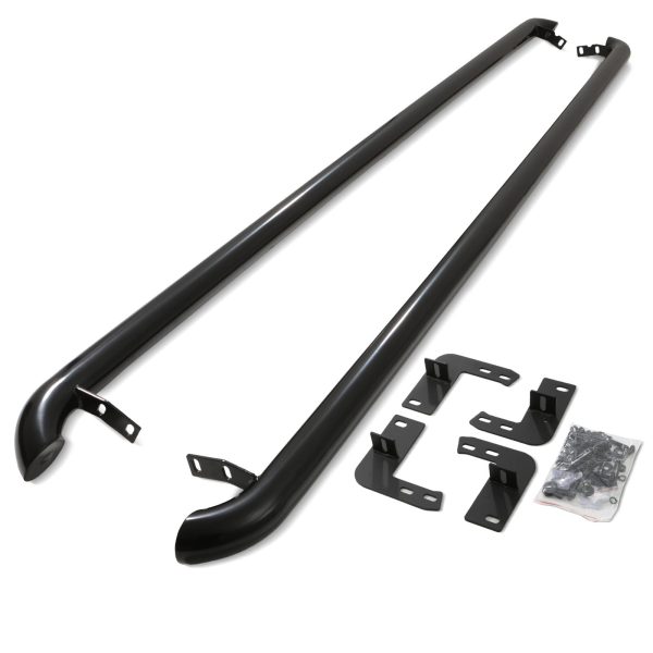 SHSB018-01.jpg Renault Trafic / Vauxhall Vivaro LWB 2001-14 Gloss Black 3 Sidebars