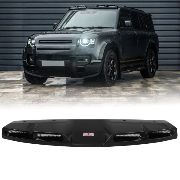 Predator4x4 Gloss Black Quad Roof Light To Fit Land Rover Defender L663 2020+
