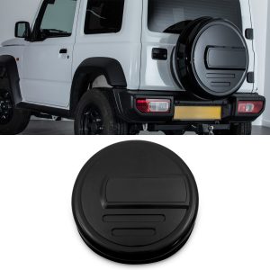 SMWC003-01fittedblack.jpg Suzuki Jimny JB64 2018+ Black Pearl Spare Wheel Cover