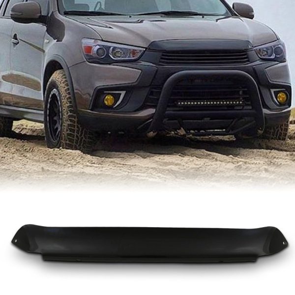 SNBG015-fade.jpg Mitsubishi ASX MK1 16-19 Black Bonnet Guard Protector