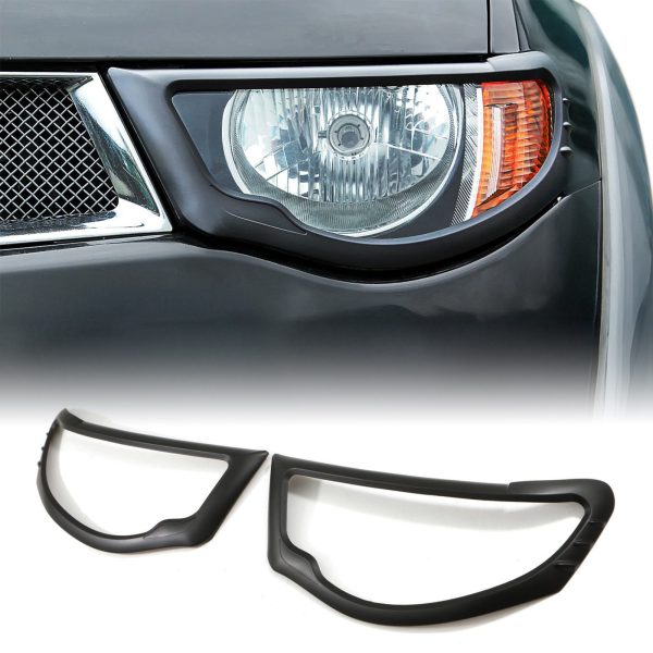 Mitsubishi L200 Triton 2006-2010 Black Headlight Cover Trim