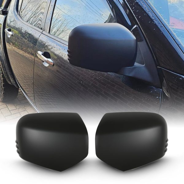 SNMC006-copy.jpg Mitsubishi L200 Triton Series 4 2005-2015 Black Door Mirror Covers