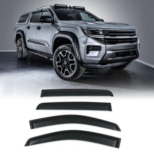 VW Amarok MK2 NF 2023+ Black Wind Deflectors