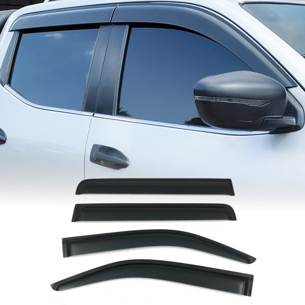 SNWD027-copy.jpg Nissan Navara D40 10-14 Black Wind Deflectors