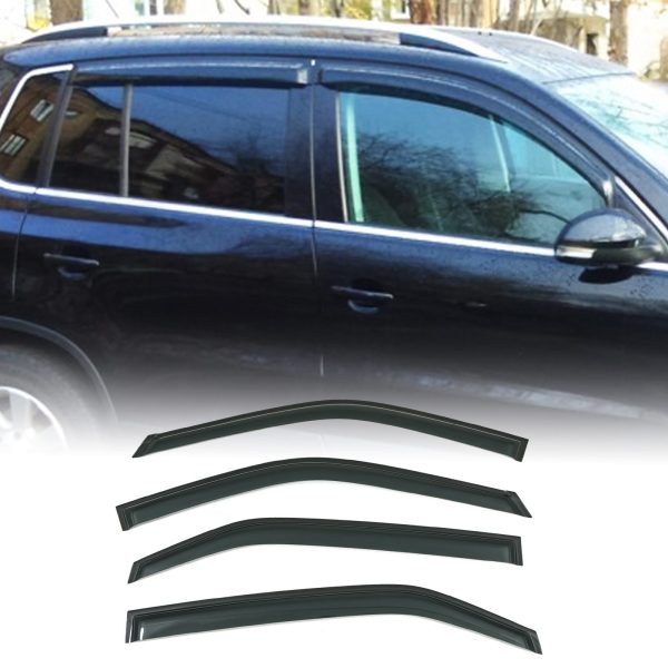 Volkswagen Tiguan 5N 07-12 Black Wind Deflectors